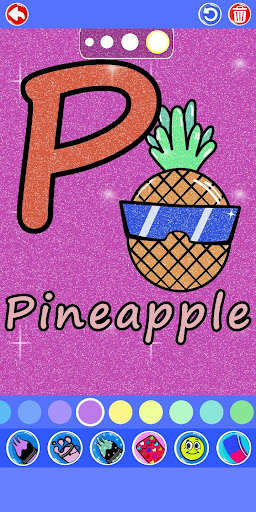 Run android online APK Glitter Alphabet Coloring Book for kids from MyAndroid or emulate Glitter Alphabet Coloring Book for kids using MyAndroid
