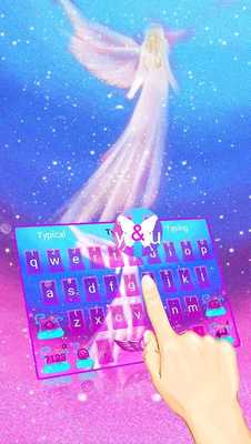 Emulate Android APK Glitter Angel Love Keyboard Theme