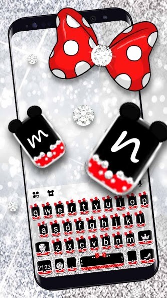 Run android online APK Glitter Bow Polka Dots Keyboard Theme from MyAndroid or emulate Glitter Bow Polka Dots Keyboard Theme using MyAndroid