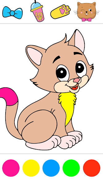 Emulate Glitter cats coloring from MyAndroid or run Glitter cats coloring using MyAndroid