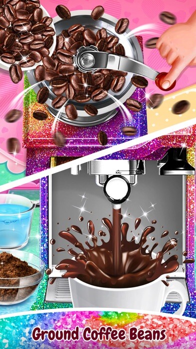 Emulate iPhone app Glitter Coffee - Sparkly Food using MyAndroid Emulate iPhone app Glitter Coffee - Sparkly Food using MyAndroid