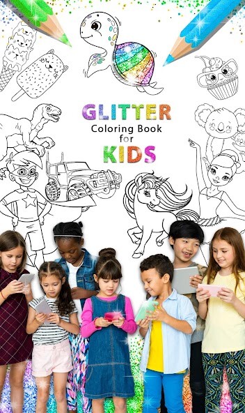 Run android online APK Glitter Coloring Game for Kids from MyAndroid or emulate Glitter Coloring Game for Kids using MyAndroid