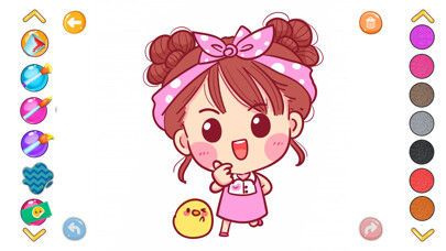 Emulate iPhone app glitter dolls coloring using MyAndroid Emulate iPhone app glitter dolls coloring using MyAndroid