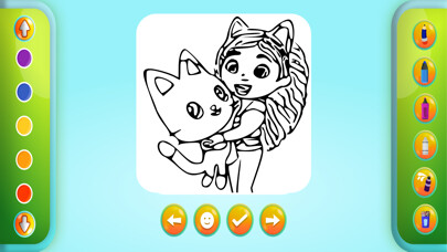 Emulate iPhone app Glitter Dolls Doodle Book Game using MyAndroid