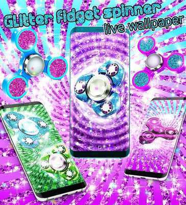Emulate Android APK Glitter fidget spinner wallpapers