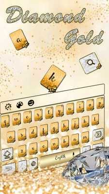 Emulate Android APK Glitter Golden Keyboard