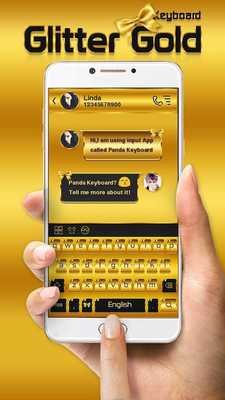 Emulate Android APK Glitter Gold Keyboard Theme Emulate Android APK Glitter Gold Keyboard Theme