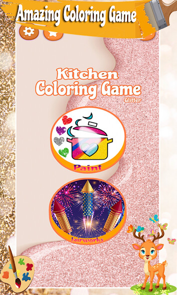Run android online APK Glitter Kitchen Coloring Game from MyAndroid or emulate Glitter Kitchen Coloring Game using MyAndroid