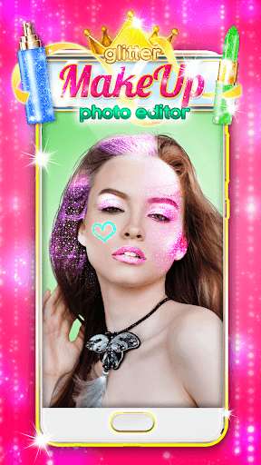 Run android online APK Glitter Makeup Face Editor from MyAndroid or emulate Glitter Makeup Face Editor using MyAndroid