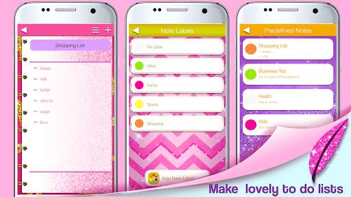 Run android online APK Glitter Notepad Notes from MyAndroid or emulate Glitter Notepad Notes using MyAndroid