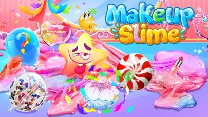 Emulate iPhone app Glitter Rainbow Makeup Slime using MyAndroid