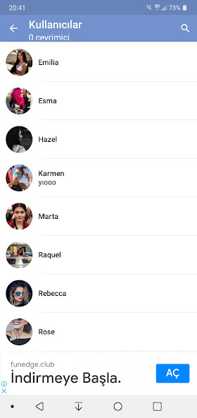 Run android online APK Global Chat For Lonely People from MyAndroid or emulate Global Chat For Lonely People using MyAndroid