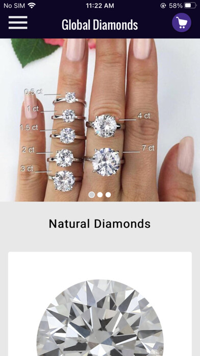 Emulate iPhone app Global Diamonds using MyAndroid