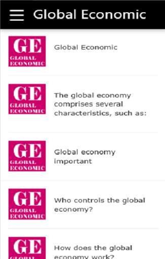 Run android online APK Global economics from MyAndroid or emulate Global economics using MyAndroid
