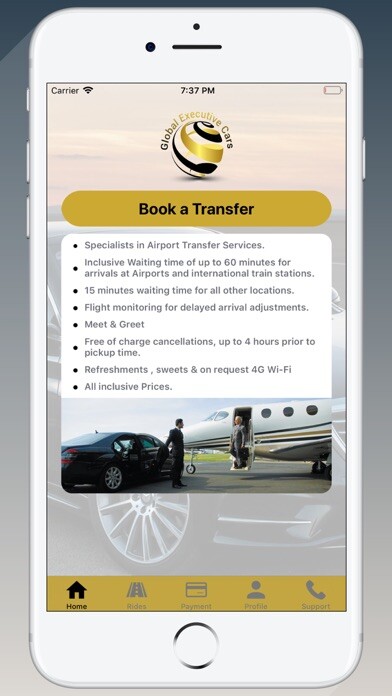Emulate iPhone app Global Executive Cars using MyAndroid Emulate iPhone app Global Executive Cars using MyAndroid