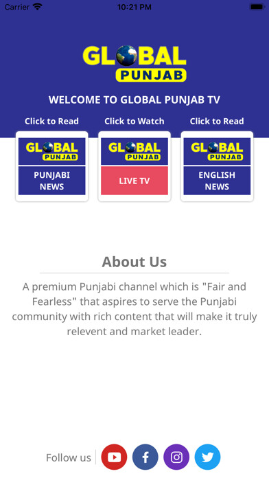 Emulate iPhone app Global Punjab TV using MyAndroid Emulate iPhone app Global Punjab TV using MyAndroid