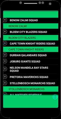 Emulate Android APK Global T20 League Schedule