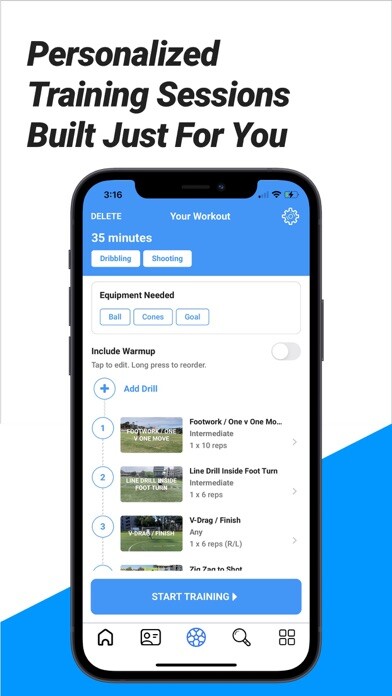 Emulate iPhone app Globasport - Soccer Training using MyAndroid Emulate iPhone app Globasport - Soccer Training using MyAndroid