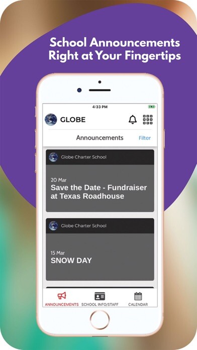 Emulate iPhone app Globe Charter School App using MyAndroid Emulate iPhone app Globe Charter School App using MyAndroid