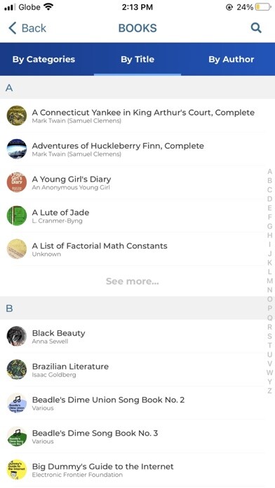 Emulate iPhone app Globe eLibrary App using MyAndroid Emulate iPhone app Globe eLibrary App using MyAndroid