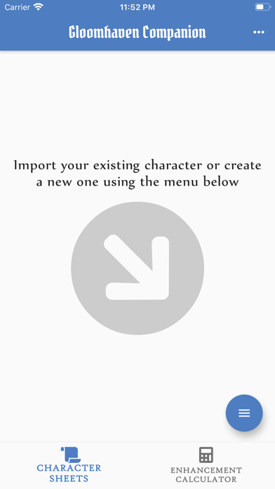 Emulate iPhone app Gloomhaven Utility using MyAndroid