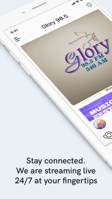 Emulate iPhone app Glory 98.5 using MyAndroid Emulate iPhone app Glory 98.5 using MyAndroid
