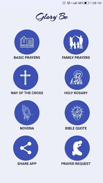 Run android online APK Glory Be : Catholic Prayers from MyAndroid or emulate Glory Be : Catholic Prayers using MyAndroid