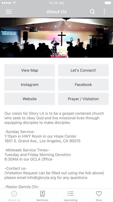 Emulate iPhone app Glory Church LA using MyAndroid Emulate iPhone app Glory Church LA using MyAndroid