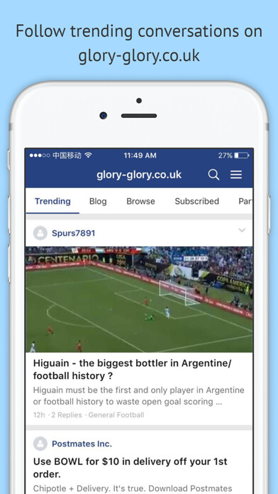 Emulate iPhone app glory-glory.co.uk using MyAndroid Emulate iPhone app glory-glory.co.uk using MyAndroid