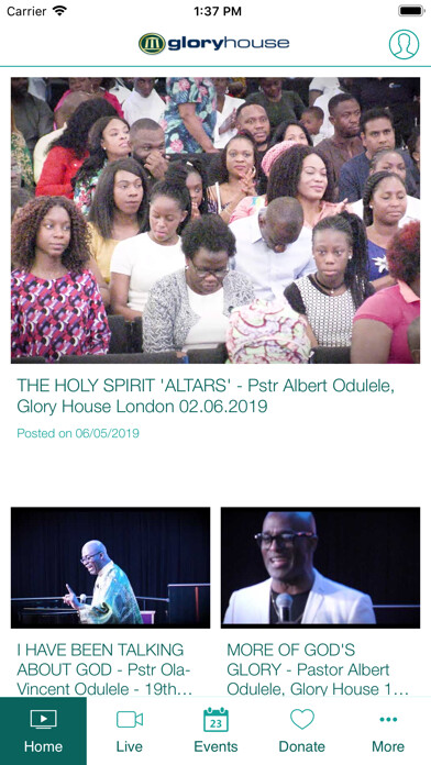 Emulate iPhone app Glory House Church using MyAndroid Emulate iPhone app Glory House Church using MyAndroid
