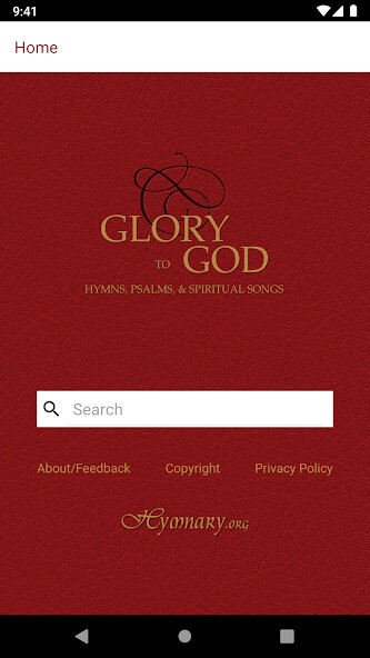 Run android online APK Glory to God: Hymns, Psalms, & Spiritual Songs from MyAndroid or emulate Glory to God: Hymns, Psalms, & Spiritual Songs using MyAndroid Run android online APK Glory to God: Hymns, Psalms, & Spiritual Songs from MyAndroid or emulate Glory to God: Hymns, Psalms, & Spiritual Songs using MyAndroid