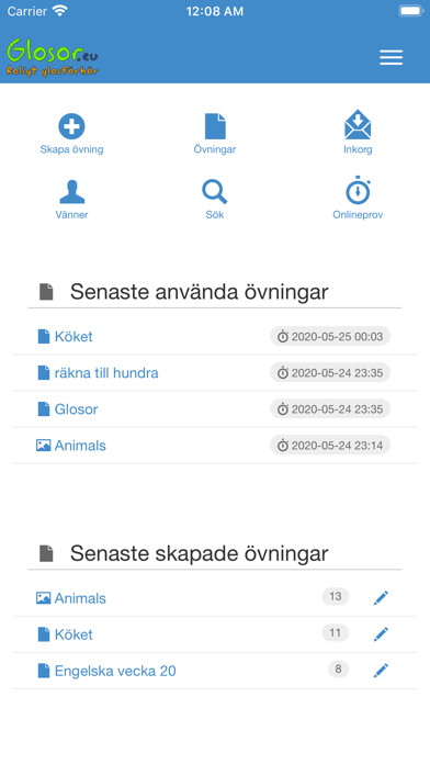 Emulate iPhone app Glosor using MyAndroid Emulate iPhone app Glosor using MyAndroid