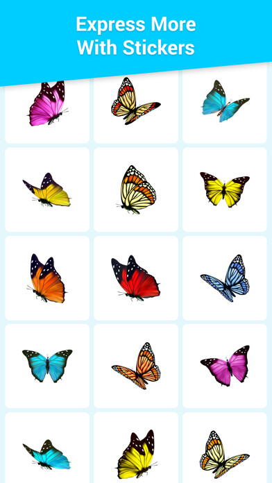 Emulate iPhone app Glossy Butterflies Stickers using MyAndroid Emulate iPhone app Glossy Butterflies Stickers using MyAndroid