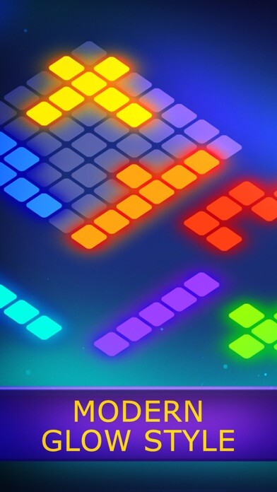 Emulate iPhone app Glow Blocks: Neon Puzzle using MyAndroid