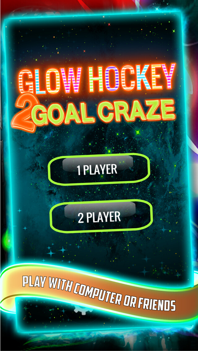 Emulate iPhone app Glow Hockey 2 Goal Craze for iPhone and iPod using MyAndroid