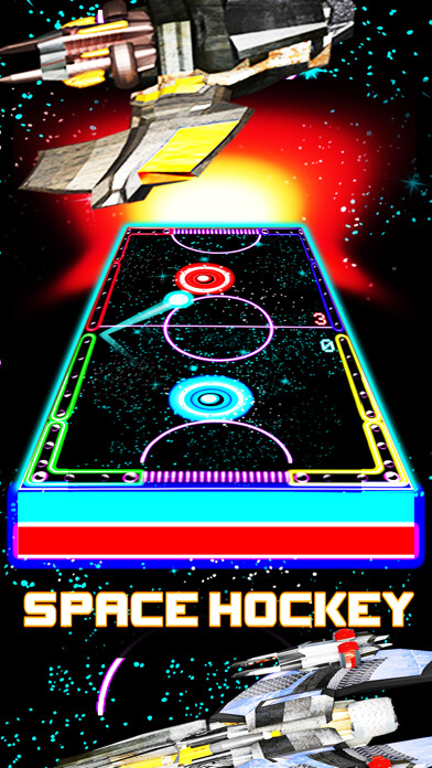 Emulate iPhone app Glow Hockey HD - Neon Light Air Hockey using MyAndroid