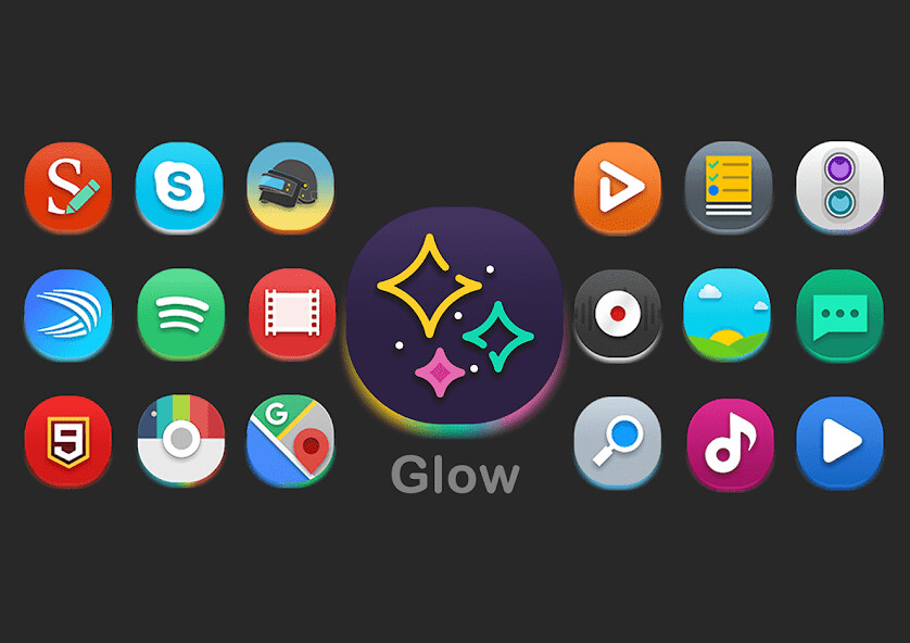 Run android online APK Glow - Icon Pack from MyAndroid or emulate Glow - Icon Pack using MyAndroid