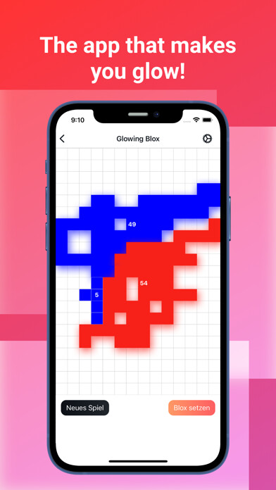 Emulate iPhone app Glowing Blox using MyAndroid