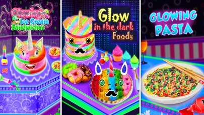 Emulate iPhone app Glowing Unicorn Desserts Game! using MyAndroid