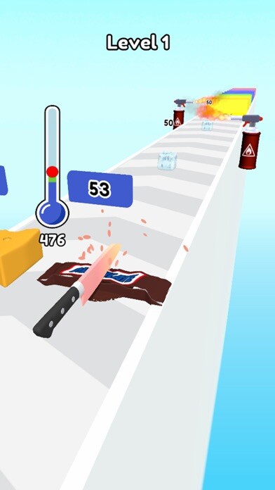 Emulate iPhone app Glow Knife using MyAndroid