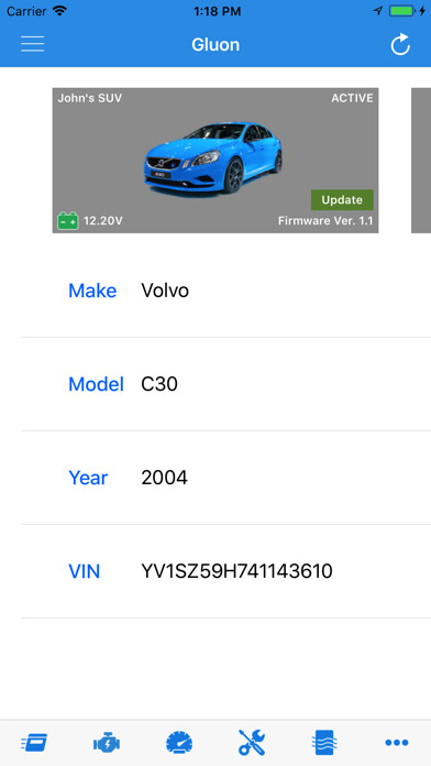 Emulate iPhone app Gluon Auto using MyAndroid