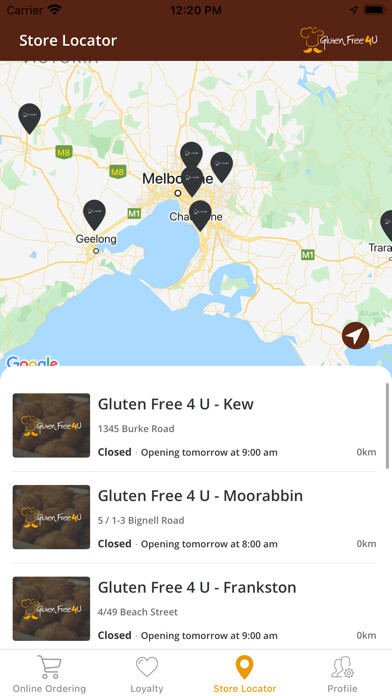 Emulate iPhone app Gluten Free 4U using MyAndroid Emulate iPhone app Gluten Free 4U using MyAndroid