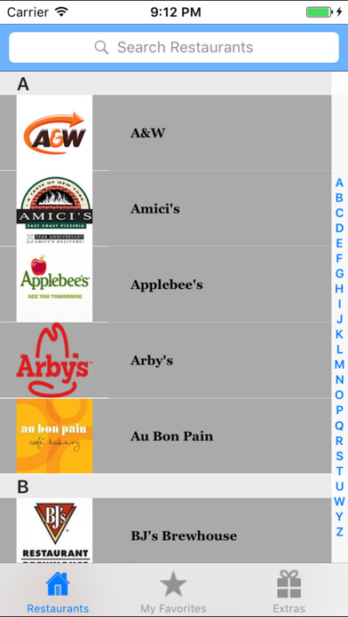 Emulate iPhone app Gluten Free Restaurant Items using MyAndroid Emulate iPhone app Gluten Free Restaurant Items using MyAndroid