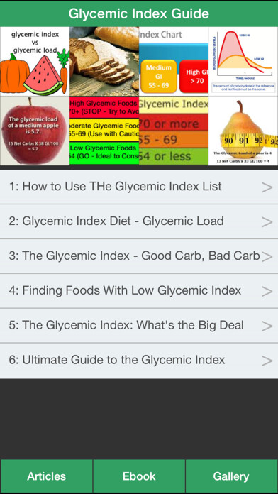 Emulate iPhone app Glycemic Index Guide - How To Control Your Glycemic Index Effectively using MyAndroid