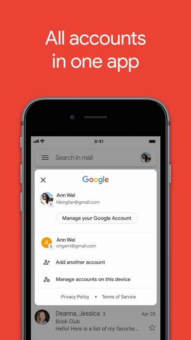 Emulate iPhone app Gmail - Email by Google using MyAndroid Emulate iPhone app Gmail - Email by Google using MyAndroid