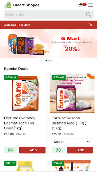Run android online APK GMart Shopee from MyAndroid or emulate GMart Shopee using MyAndroid