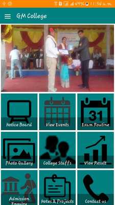 Emulate Android APK GM College Mobile App