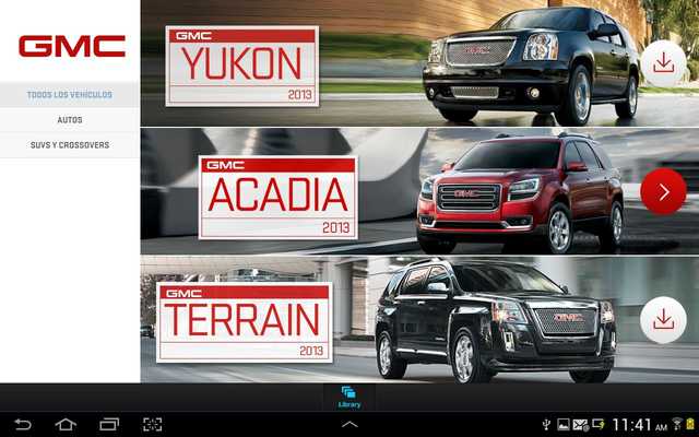 Emulate Android APK GMC Showroom