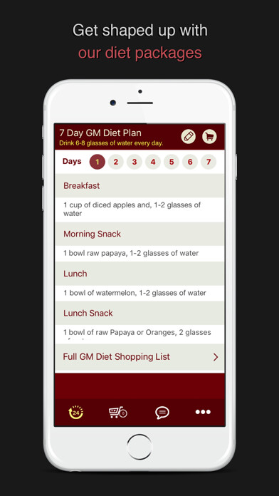 Emulate iPhone app GM Diet 7 Day Meal Plan using MyAndroid Emulate iPhone app GM Diet 7 Day Meal Plan using MyAndroid