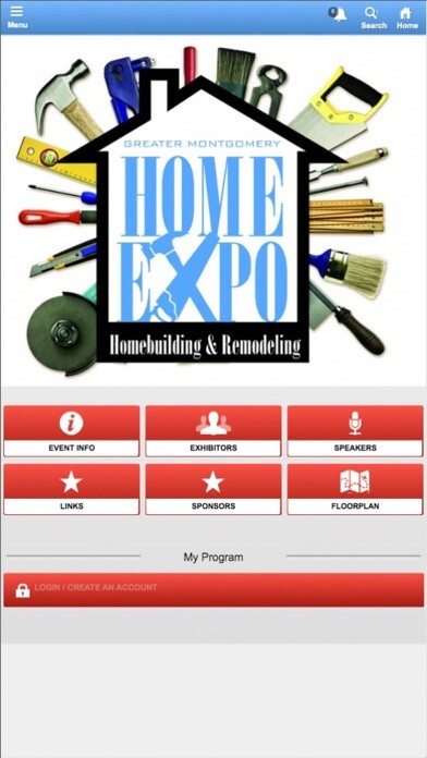 Emulate iPhone app GMHBA Home & Remodeling Expo using MyAndroid